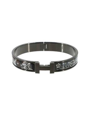 Hermes Clic HH T6 Bangle C'est la Fete Grand Classic So Black Bracelet